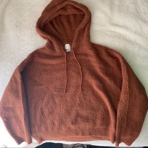 Rust fuzzy pullover